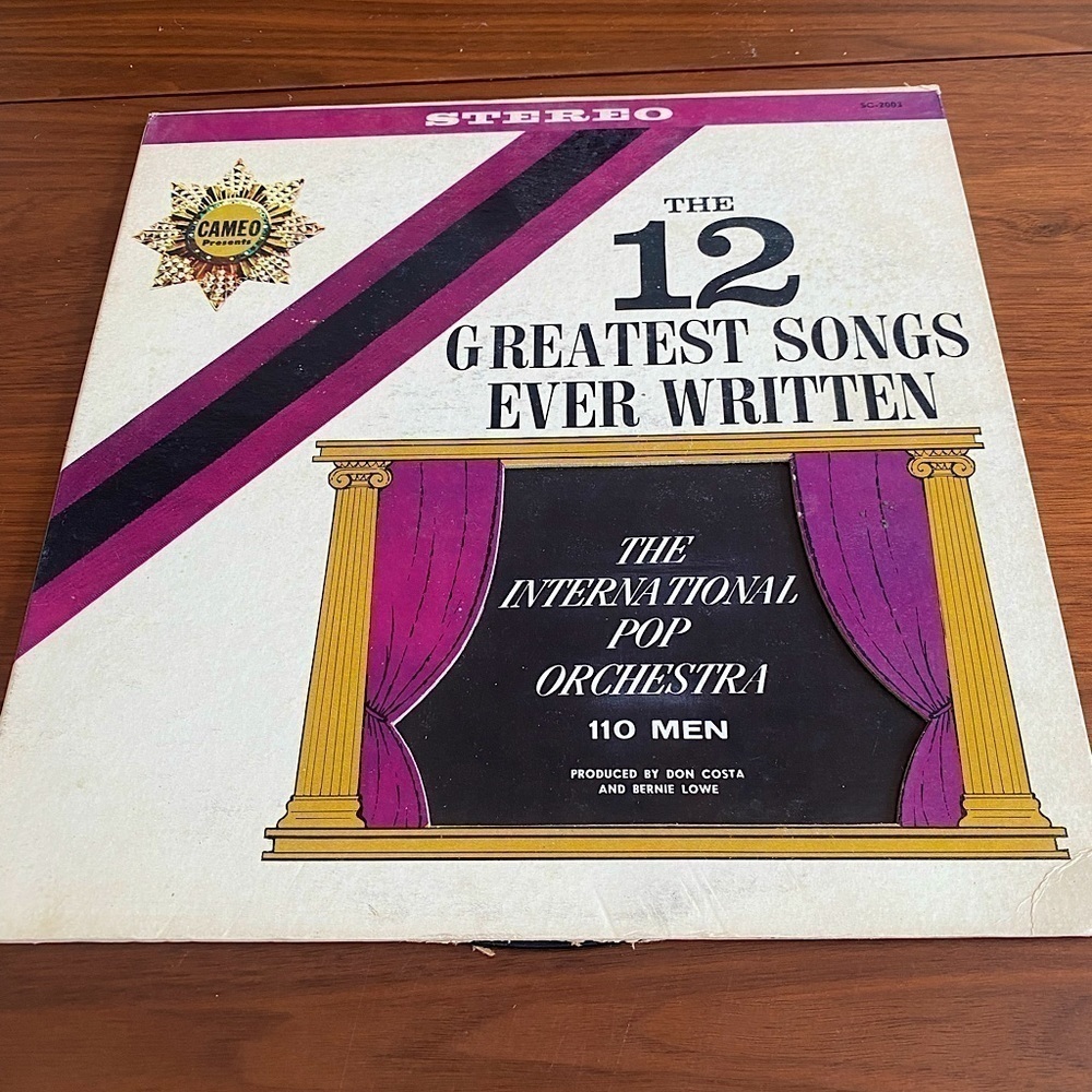 The 12 Greatest Songs Ever Written Stereo Vinyl Record